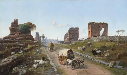 Via Appia at the Height of Quarto Miglio